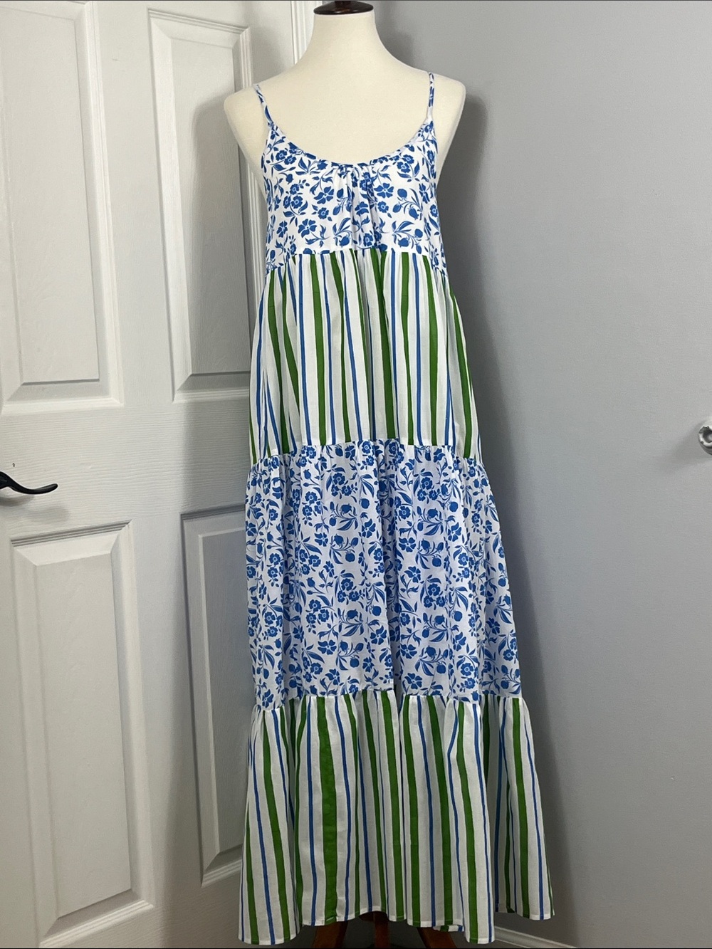 Olivia James The Label Tiered Floral Maxi Sundress Dress